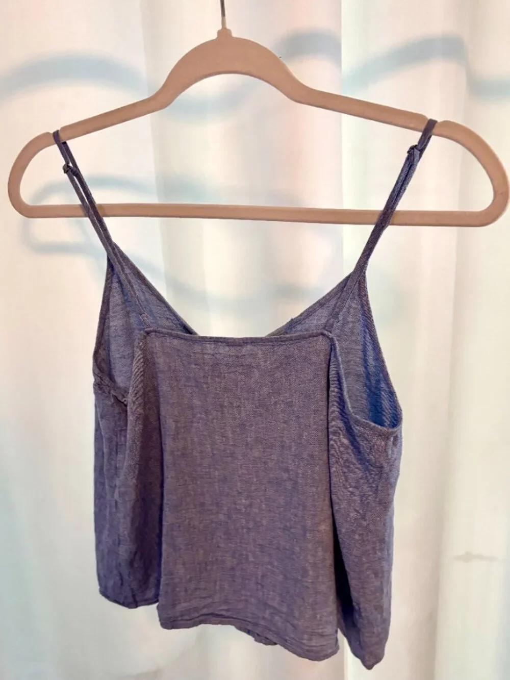 Denim Button String Top - Picture 3 of 3